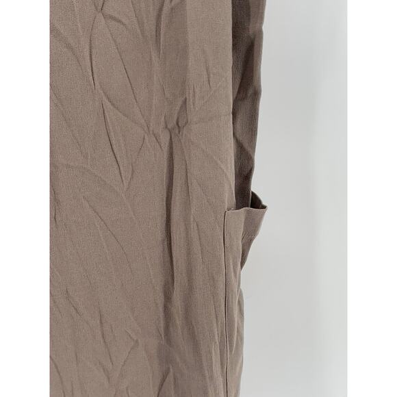 UNIVERSAL STANDARD Women's Beige V-Neck Casual Short Sleeve Jumpsuit SZ M - Picture 8 of 10